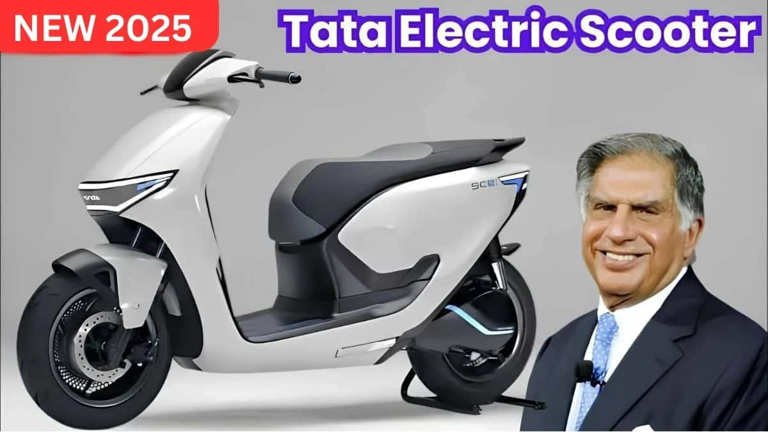 Tata's electric scooter with a 200km